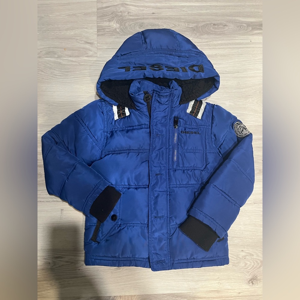 Diesel Royal Blue Puffer Jacket like new‎